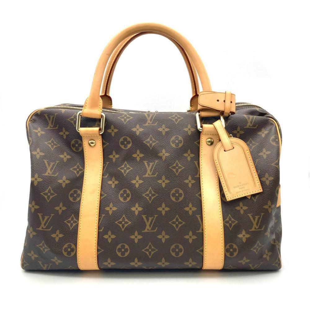 LOUIS VUITTON Authentic Brown Monogram Canvas Carryall Boston Bag - Picture 1 of 16